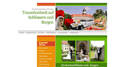 Desktop Screenshot of hochzeitsburgen.de