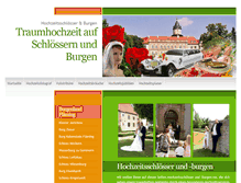 Tablet Screenshot of hochzeitsburgen.de
